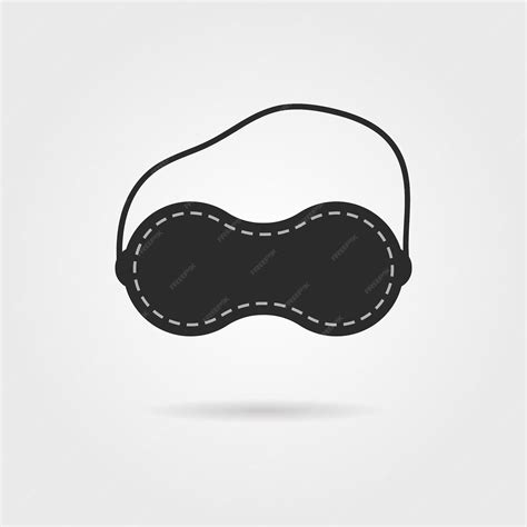 premium vector black sleep mask icon concept of shut eye slumber recreation sex shop