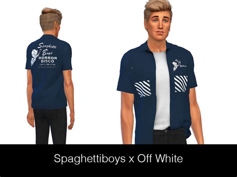 Streetwear For Sims 4 Hypesim Spaghettiboys X Off White Shirt Get