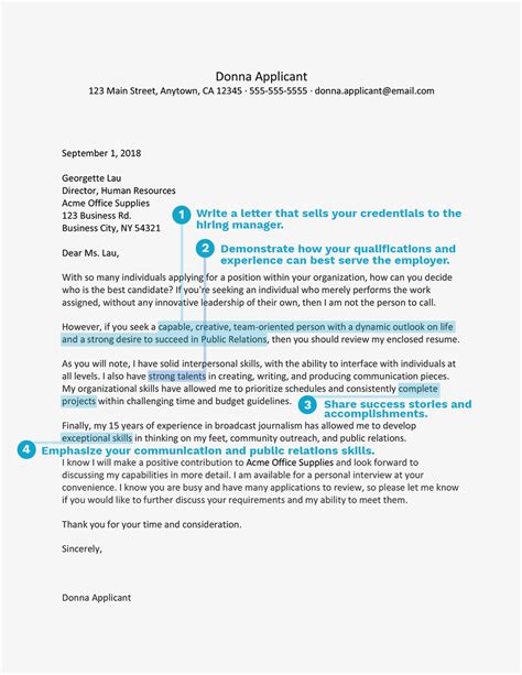 Public Relations Cover Letter Example And Writing Tips