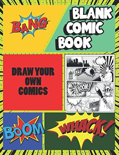 Blank Comic Book Draw Your Own Comics Blank Comic Book For Kids And