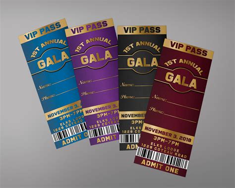 Gala Ticket Design | TWorldDesigns | Download Now