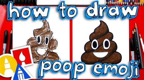 How To Draw The Poop Emoji Art For Kids Hub