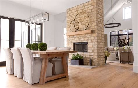 The cheminees philippe radiante 846 2v double sided wood fire gives warmth and soul to any room. Double Sided Fireplace - Cottage - dining room - Enjoy Company
