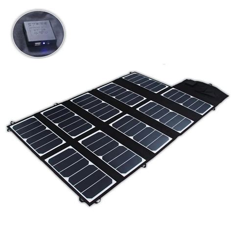 65w 2 Port Dc Usb Solar Charger With High Efficiency Portable Foldable Solar Panel Powermaxiq