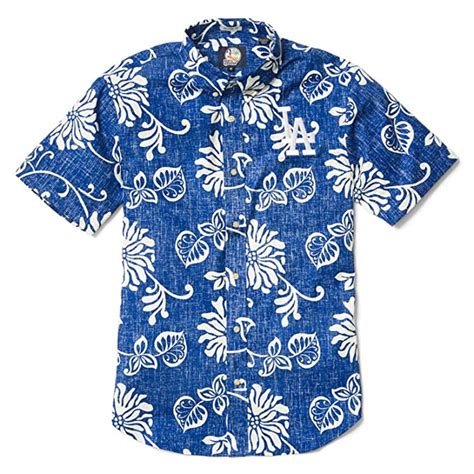 Buy Reyn Spooner Mens Los Angeles Dodgers Mlb Tailored Hawaiian Shirt