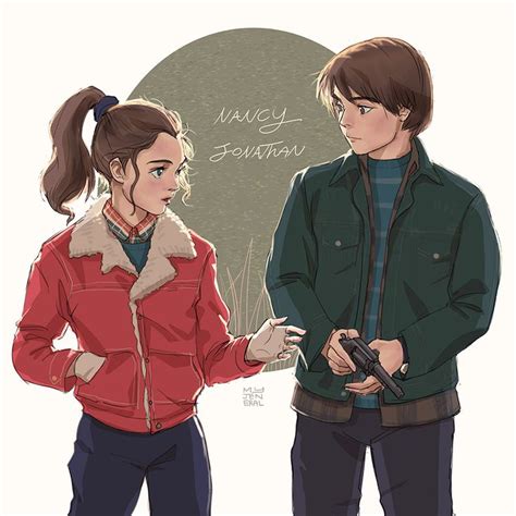 Stranger Things Nancy And Jonathan By Janenonself Deviantart Com On