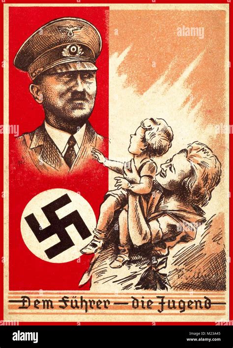 1930 carteles de propaganda de la Alemania Nazi postal Dem Führer