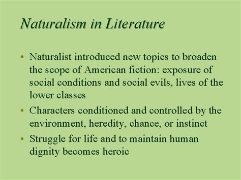 Naturalism And Realism Definitions Characteristics Differences Examples Still Education
