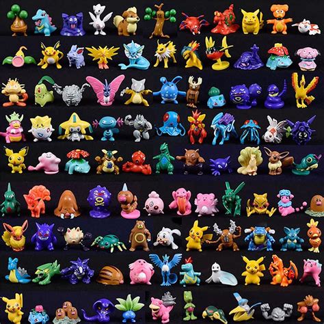 Buy 144pcs Pokemon Toy Set Mini Action Figures Poke Go Monster Vinyl