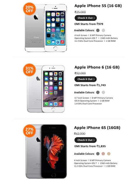 Iphone 5s for sale in india. Infibeam Deal: Up to 42% OFF on Apple iPhone 6, 6S, 5S ...