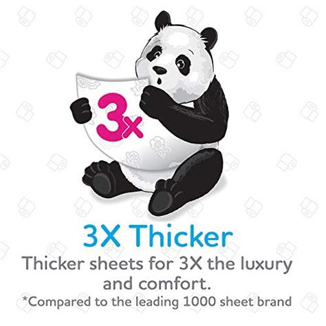 Panda Premium Soft And Strong Toilet Paper Mega Rolls Septic Safe