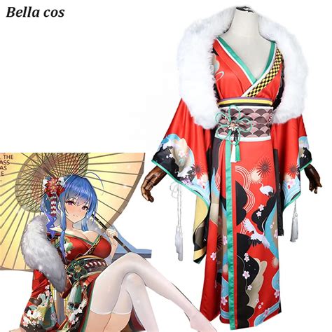 Azur Lane Uss St Louis Cl 49 Cosplay Costume Kimono Dress Uniform
