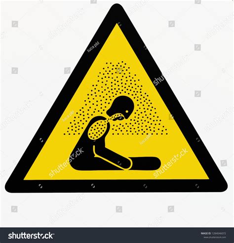 Caution Risk Suffocation Sign Danger Asphyxia Stock Illustration Shutterstock