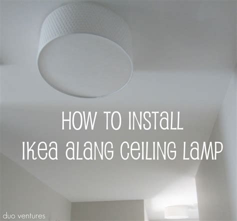 How to Install: IKEA ALANG Ceiling Lamp | Ceiling lamp ...