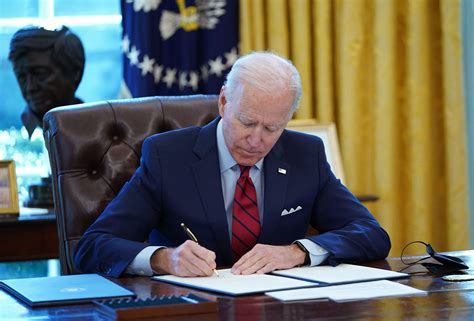 What executive order is President Joe Biden signing today, Wednesday ...