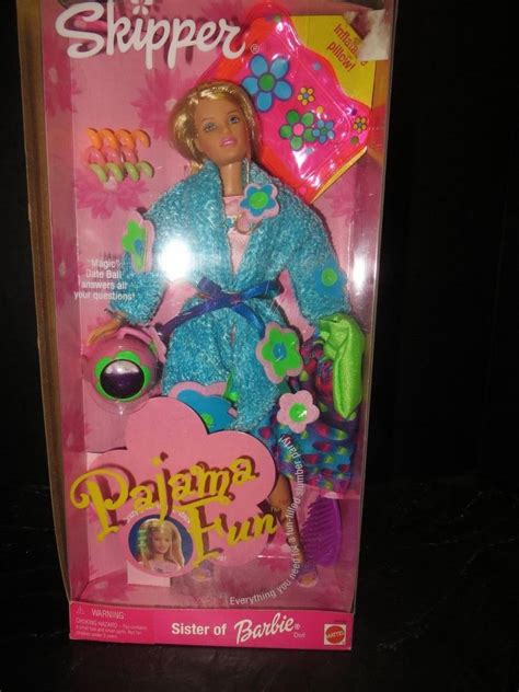 barbie skipper pajama fun mattel doll new in box 24592 from 1999 nrfb mint 1801838878