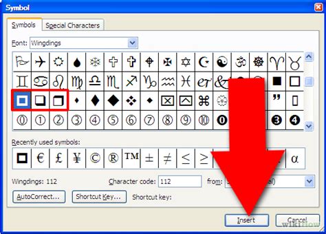 If someone changes the font, your symbol will turn into a ü. 3 Easy Ways to Insert a Check Box in Word (with Pictures)