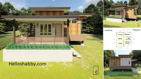 Modern Bahay Kubo With Attractive Design And Free Floor Plan 68 Sqm