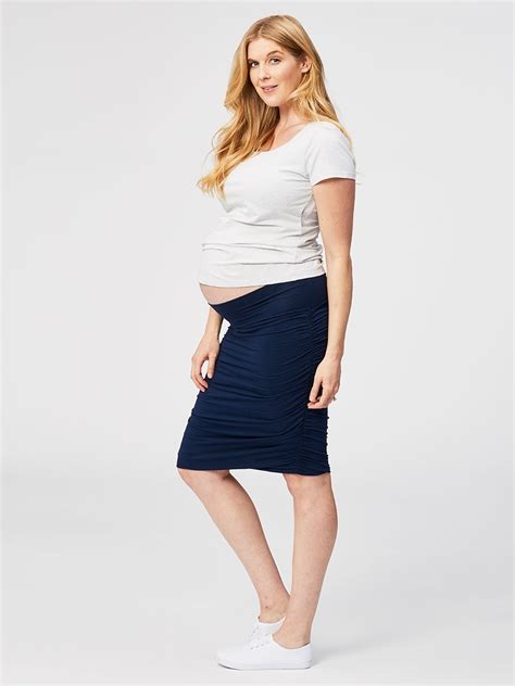 Ruched Maternity Fitted Skirt Cake Maternity