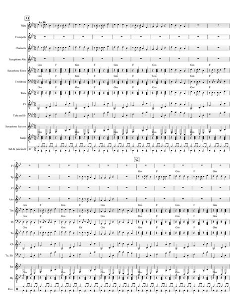 Colegiala Sheet Music For Trombone Tuba Flute Clarinet In B Flat