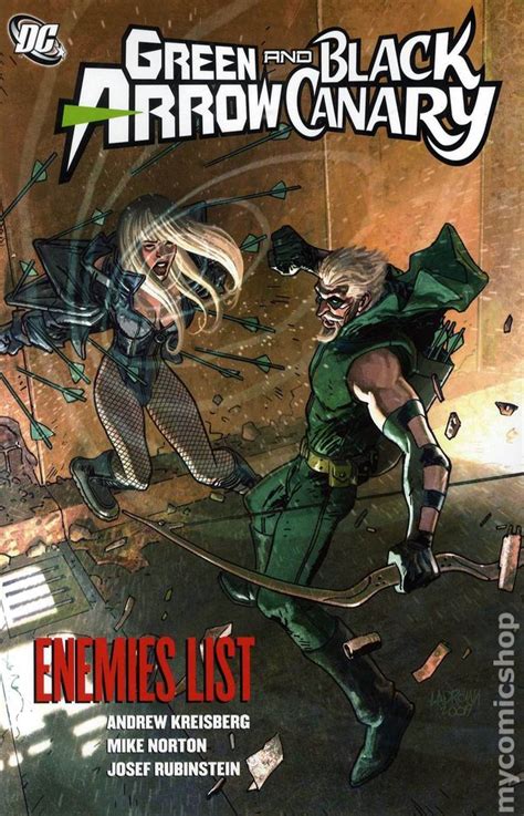 Green Arrowblack Canary Enemies List Tpb 2009 Dc Comic Books