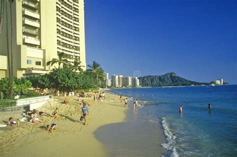 Waikiki Beach Stock Photo Image Of Ecological America 23171884
