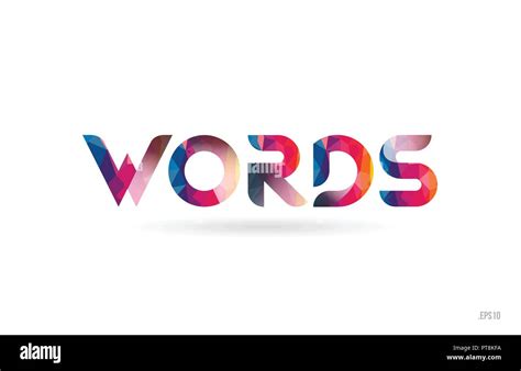 Words Colored Rainbow Word Text Suitable For Card Brochure Or