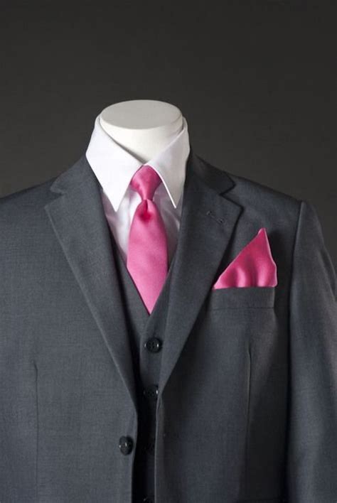 Gray Suits For Wedding With Pink Tie Suits Vests And More Boys