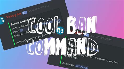 Cool Ban Command With Logs Android Discord Bot Youtube