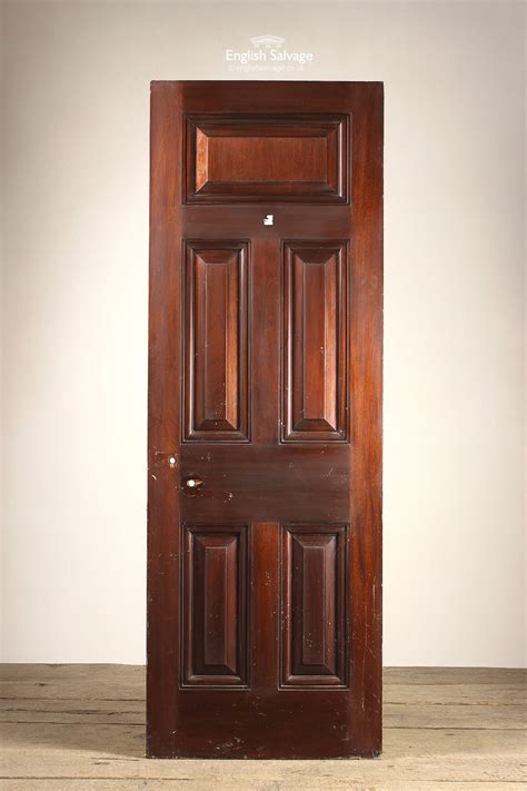 We only offer our door to door service to countries where we are satisfied that the customs clearance and delivery at the destination will be professionally controlled. (Set48) Reclaimed 5 Panel Mahogany Door