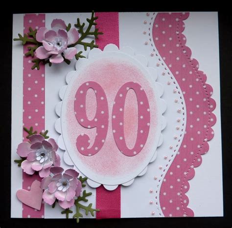 Whilst our general birthday cards are packed with hilarious jokes, unique designs and rude quotes, you can also choose something more personal with birthday cards for your mum, dad, brother or. S220 Hand made 90th Birthday Card using Spellbinders ...
