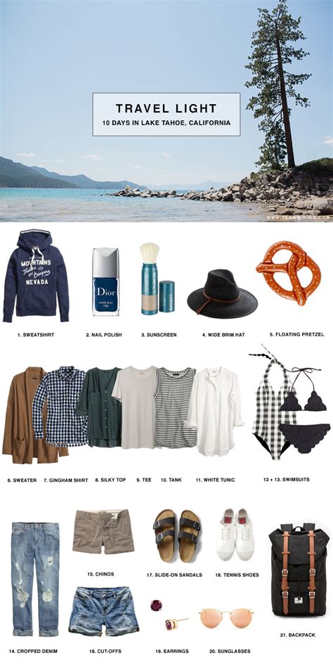 Pack For 10 Days In Lake Tahoe Hej Doll Simple Modern Living By