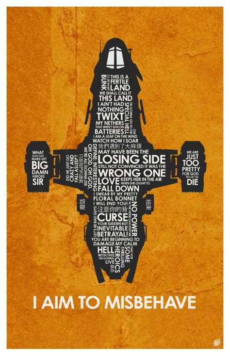 Firefly Serenity Quote Poster By Outnerdme On Etsy Typography Drawing