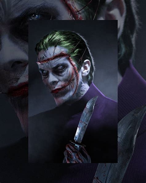 Joker Portrayed By Christian Bale Concept Art By Bosslogic Joker Artwork Joker Art