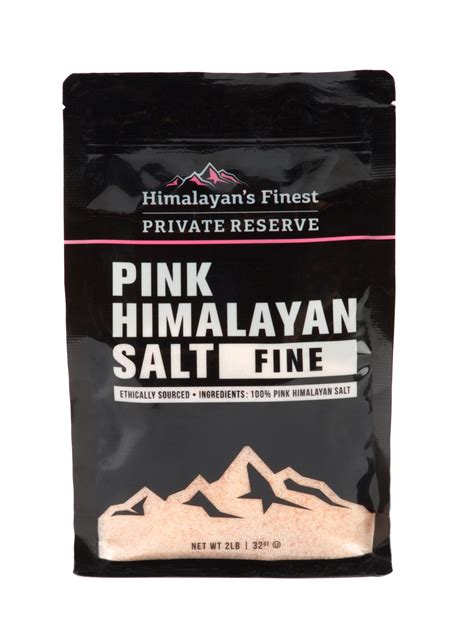 Salt Bag 2lb Fine Himalayans Finest Pink Salt