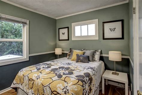 This bedroom belongs to a brilliant student at florida state in tallahassee who was looking for a timeless gray paint color. Tips For Decorating A Room With Two Tone Walls