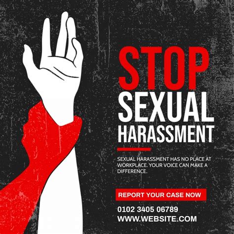 Copia De Stop Sexual Harassment Poster Postermywall