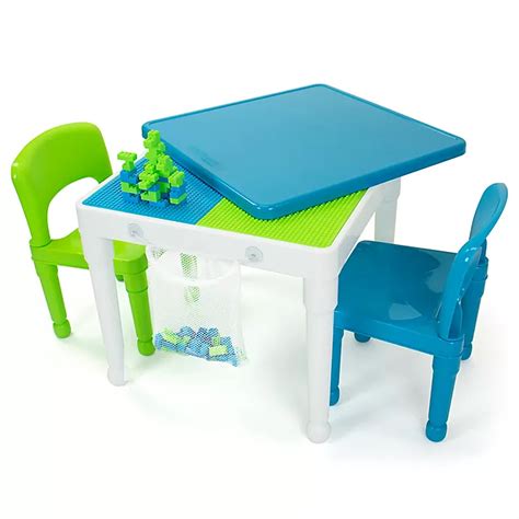 Humble Crew 2 In 1 Lego Compatible Square Activity Table And Chairs