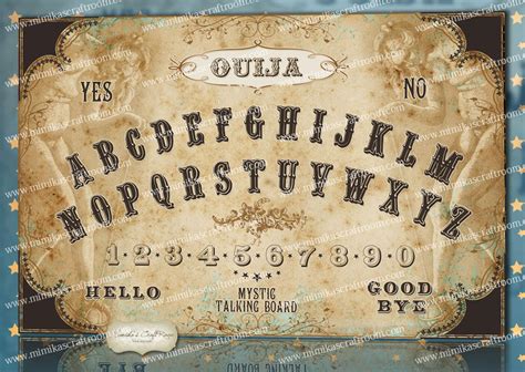 Ouija Board Digital Ouija Printable Game By Mimikascraftroom On Deviantart