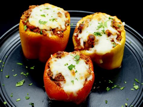 Ultimate Ground Beef Stuffed Peppers And Tomatoes Without Rice Cut