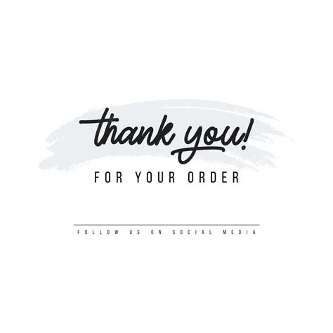 Premium Vector Thank You For Your Order Card Design For Online Buyers