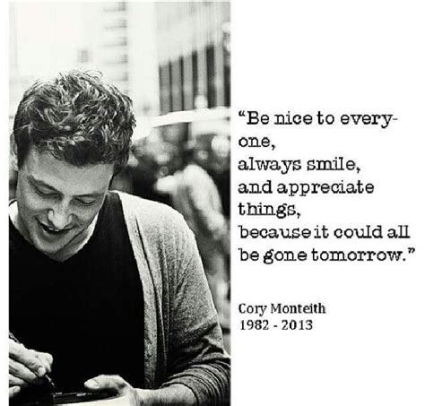 Cory Monteith Glee Quotes Quotes Glee