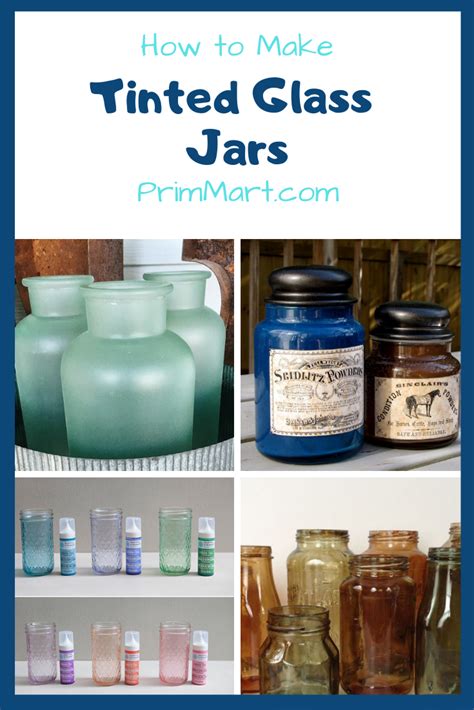 Tinted Glass Jar Tutorial How To Tint Glass Jars