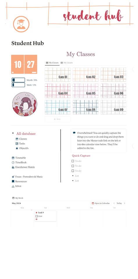 Student Hub : Your student Life in Notion