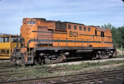 Maine Central Rs11 801 Original 35mm Slide Railroad