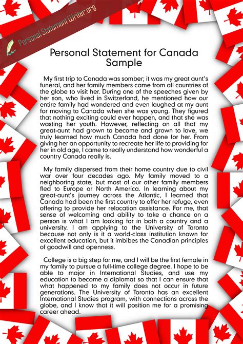 The tourist extension process takes 4 working. Professional Personal Statement Canada Writing Service