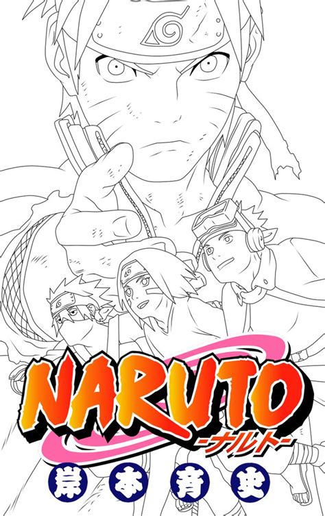 Naruto 604 Cover Lineart Psd By Rollando35 On Deviantart Manga