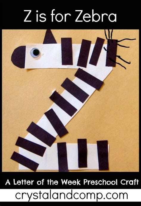 Letter Of The Week Z Is For Zebra Preschool Craft Artofit