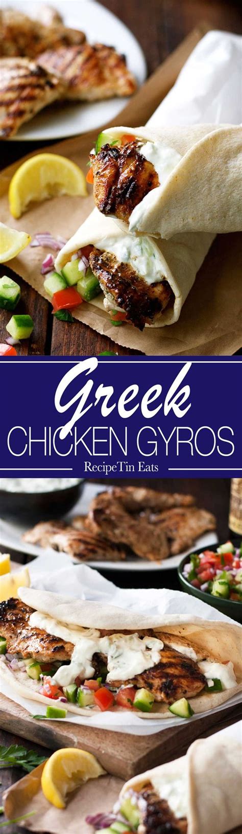 Greek Chicken Gyros With Tzaziki Recipe Apple Cider