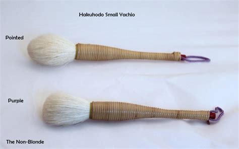 Hakuhodo Small Yachiyo Brushes Pointed And Purple The Non Blonde